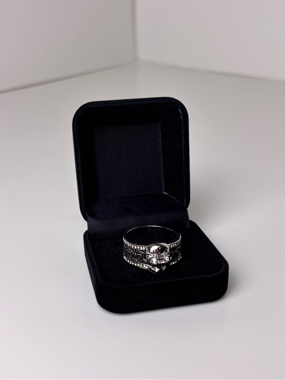 925 Sterling Silver Men's Skull Ring | Grunge Liberation Ring Size 11, 12, 13 - Picture 12 of 13
